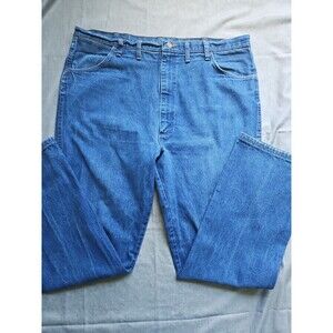 Wrangler Mens 44x34 Cowboy Cut Boot 945NAV Boot Cut Denim Jeans 100% Cotton‎